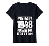 Photo Gallery donna vintage 1948 limited edition maglietta con collo a v Photo Gallery donna vintage 1948 limited edition maglietta con collo a v