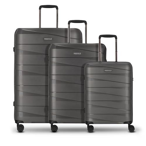 REDOLZ Hartschalen Koffer-Set 3-teilig | aus hochwertigem, leichtem Polypropylen Material | 4...
