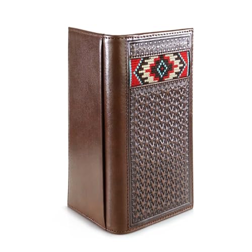 ARIAT Men's Western Inlay Rodeo Wallet Tan One Size2