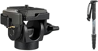 Manfrotto Element MII MMELMIIA5BK, Lightweight 5-section Aluminium Travel Camera Monopod, Black & 234RC Monopod Tilt Head with Quick Release, Black