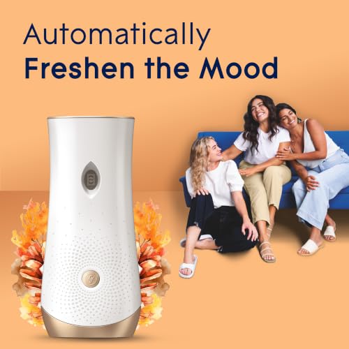 Glade Automatic Spray Air Freshener Kit, Cashmere Woods, Holder + 2 Refills | 6.2 oz Each, Includes Holder and 2 Refills, Home and Bathroom Use, Adjustable Timed Fragrance Release, Odor Fighting - image 4