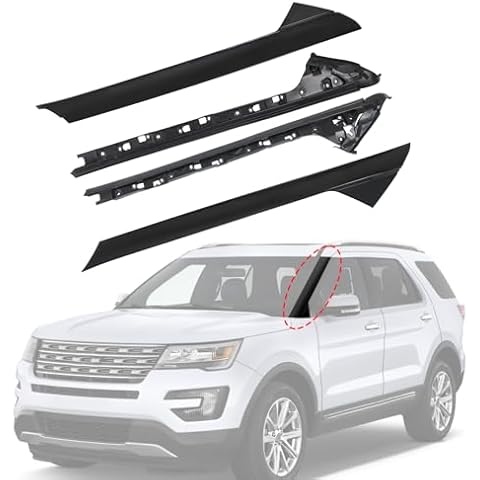 A-Pillar Molding Trim Kit Outer and Inner Trim Set Replacement for 2011-2019 Ford Explorer 4 Door Utility (Left & Right) Replaces 926-451 926-450 Cover