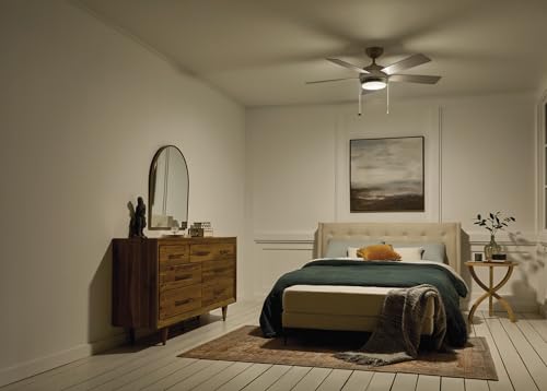 Kichler-Starkk-52-Ceiling-Fan-with-LED-Lights-in-Brushed-Nickel-5-Blade-Traditional-Fan-with-reversible-SilverWalnut-blades-3000K-52-W-x-1375-H-330174NI