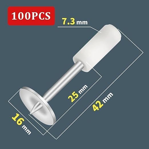 7.3mm Manual Steel Nails for Nail Gun – Pack of 100 Heavy Duty Round Head Nails | Ideal for Concrete Walls, Ceilings, Cable Ducts, Slotting & Construction Repair Work