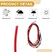 Partuto 1 Set 22AWG Universal Ground Wire Car Radio, Automotive, Car Speakers Power Wire Fully Insulated& Soft Touch Jacket TC Black,Red 10FT Black+10FT Red
