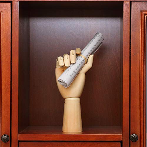 MEETOZ 7 Inch Wooden Hand Model Flexible Moveable Fingers Manikin Hand ...