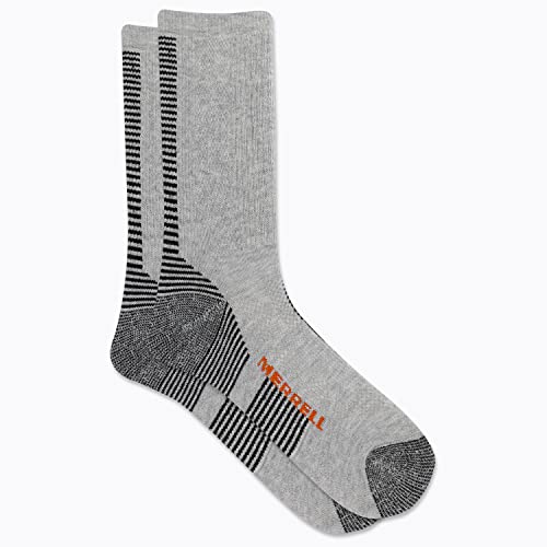 Merrell Men's and Women's Lightweight Day Hiker Socks-Unisex Coolmax Thermolite Wool Blend and Zoned Cushion2