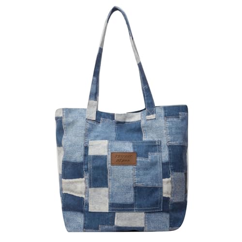 Sac fourre-tout pour les femmes, sac fourre-tout pour femmes, denim surdimensionné décontracté, sacs à main à épaule polyvalente capacité esthétique...