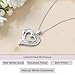 Jewelili Sterling Silver Heart Pendant Necklace for Women | 1/4 CTTW Natural White Round & Baguette Diamonds | 18