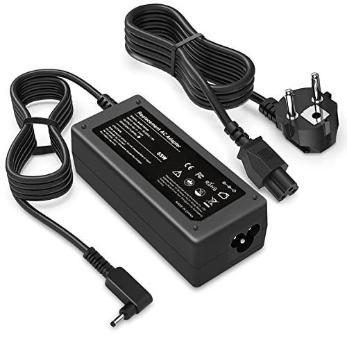 Chargeur Portable 19V 65W pour Acer Swift 3 SF314-51 SF314-52 Acer Chromebook 15 cb3 cb5 Chargeur PC Acer R11 C738T, C720P-2666 C740-C4PE Aspire One Cloudbook, Samsung NP900X 3.0x1.1mm Adaptateur