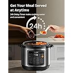 COMFEE’ Pressure Cooker 8 Quart with 16 Cooking Functions, Olla de Presion Non-Stick Pot Yogurt Maker Rice Cooker Slow Cooker Sauté Steamer, Healthy Ceramic Inner Pot - Image 4