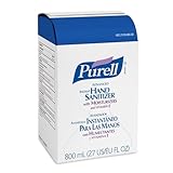 PURELL 800 Series Bag-In-Box Advanced Hand Sanitizer Gel, 800 mL Sanitizer Refill for GOJO 800 Series Bag-in-Box Push-Style Dispenser (Case of 12) – 9657-12