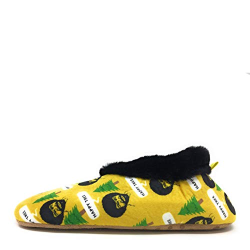 Women?s OGZ Pattern Super Soft Slippers, Happy Tree, 8-Jul3