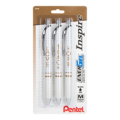 Bolígrafo Pentel EnerGel Inspire 0.7mm Tinta Negra Pack 3 miniatura 1