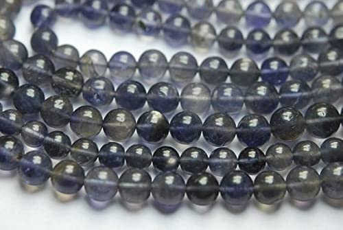 Iolite naturelle en perles de 6-7mm pour créer un cadeau fait main
