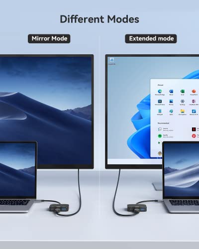Image of vilcome USB C to HDMI Adapter【4K@60HZ】, HDMI to USB C Adapter Multiport with USB Type C PD & USB 3.0 Port, Compatible for MacBook Pro /Air, iPad Pro /Air, Dell XPS, iPhone 15 Pro /Max, Android (Black)