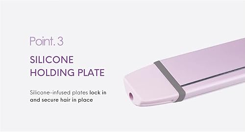 Miniatura 4 de Repit Plancha plana y rizadora 2 en 1 de 1.5 pulgadas (1.417 in) con cubierta de almacenamiento - Placas térmicas de cerámica avanzada y voltaje