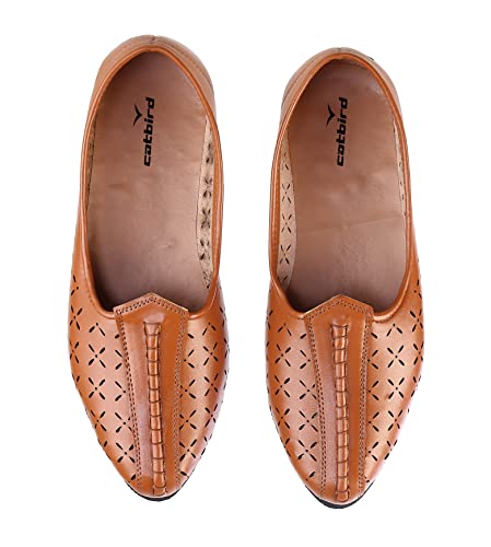Image of CatBird Men's Traditional Ethnic Nagra | Classic Design Jalsa Mojaris Jutti