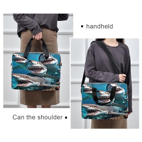 Maletín para laptop con diseño de tiburones ALAZA miniatura 2