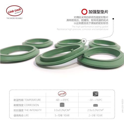 Image of Link-Lock Intake Manifold Gasket Set Left and Right A2761410180 2761410180 for Mercedes-Benz M276 E300 S350 S400 R350 CLS400 ML300 ML350 GL400 X66 W166 W221 W222 R172 V251 C218