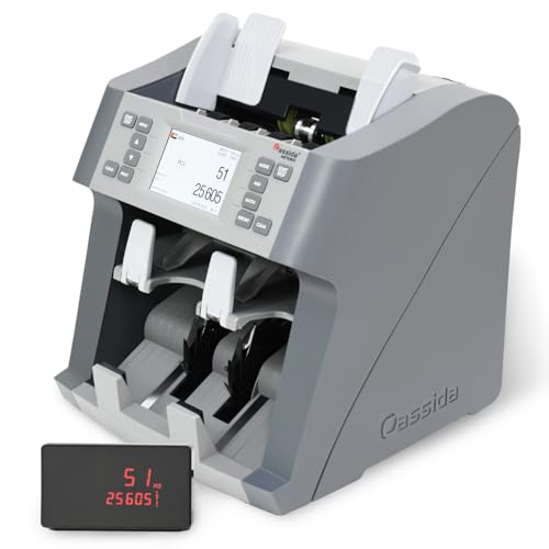 Cassida Neo 2-pocket mix value discriminator Cash counting machine detector bill counter