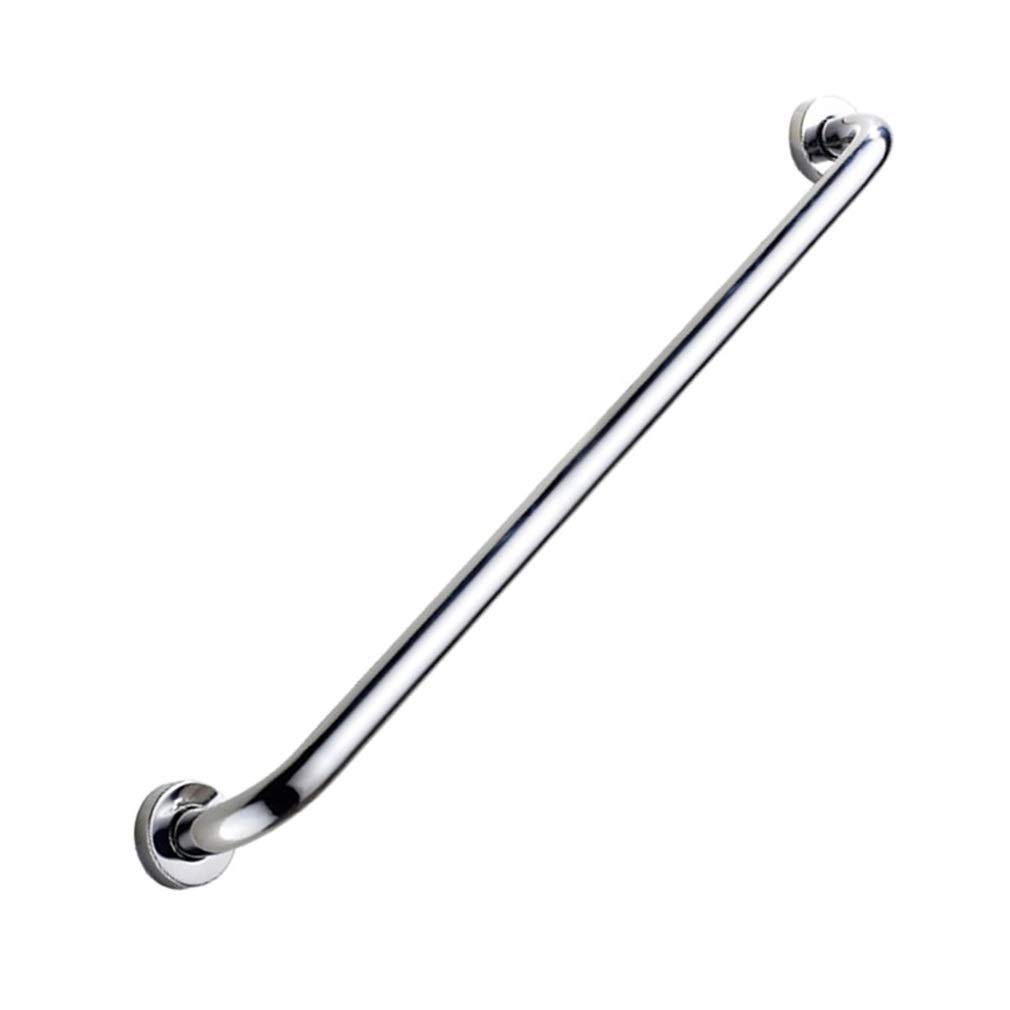 Poignées de Douche, rampes, Barres d'appui, rampes de Salle de Bain pour Baignoire et Douche, Support Mural antidérapant pour Personnes âgées et handicapées (Argent 60 cm)