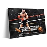 Mike Tyson Boxing Sport Canvas Sport Poster Bedroom Living Room Office Interior Art HD Print Picture Wall Art Boy Gift (16"x24" Framed,A)
