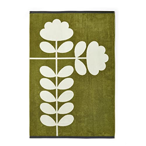 Orla Kiely Serviette de bain à tige coupée 100 % coton (drap de bain 100 cm x 150 cm)