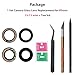 2pcs/Set Sapphire Rear Back Camera Glass Lens Replacement for iPhone 13 & 13 Mini with Preinstalled Adhesive +Repair Toolkit