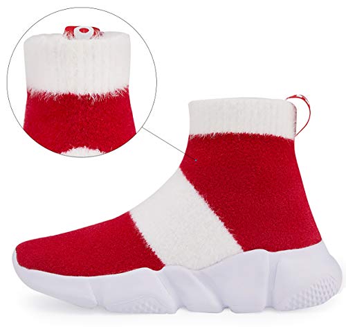 Santiro Boys Girls Sock Shoes High Tops Breathable Knit Slip On Shoes2