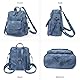 Puwuzixi Frauen Rucksack Wasserdicht Anti-Diebstahl Leichtgewicht PU Mode Reisen Mehrzweck Cabrio Geldbörse Umhängetasche Handtasche Rucksack（Blue）