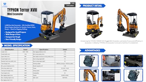 Kubota mini excavator machine