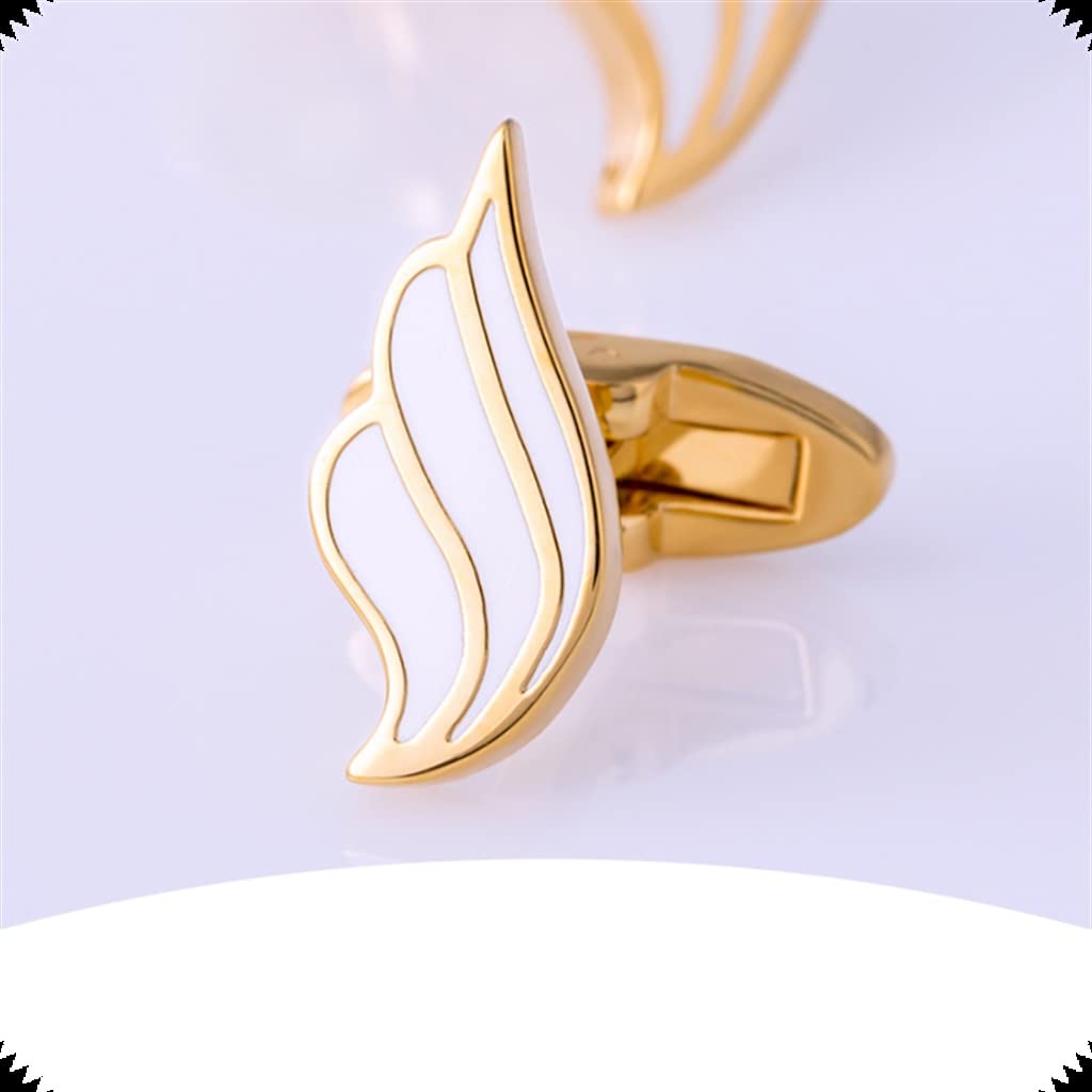 Bluse Manschettenknöpfe Manschettenknöpfe aus Metall Damen Kleidung Gold Manschettenknöpfe Knöpfe (Color : A, Size : 19.5 * 9mm)