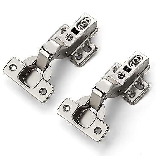 Image of Ravinte 50 Pack 25 Pairs European Kitchen Cabinet Hinges Soft Close Insert Cabinet Door Hinges Heavy-Duty Frameless Adjustable Concealed Cabinet Cup Hinge