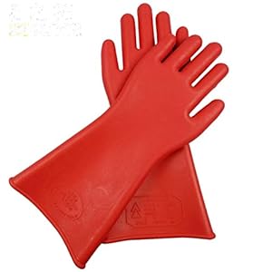 MoonyLI Elektrisch isolierte Lineman Gummihandschuhe Elektriker Hochspannung -12KV Sicherheit Elektrische Arbeitsschutzhandschuhe