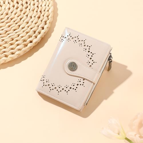 Image of Small Wallet for Women Bifold Credit Card Holder Compact Women Wallet with Zipper Coin Pocket