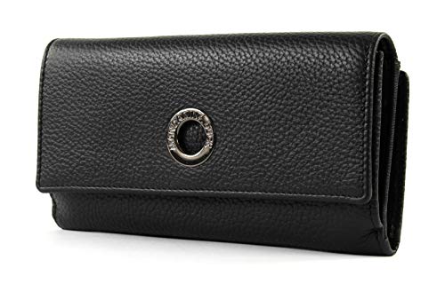 Preisvergleich Produktbild MANDARINA DUCK Mellow Leather Wallet with Flap L Nero