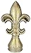 Flair Flower Dekoobjekt Französische Lilie Dekolilie Ornament Pokal Büste Deko Nostalgie Vintage Tischdeko Figur Deko-Lilie Alt-Gold Landhaus Gartenfigur Geschenk Gartendeko Statue, 34cm