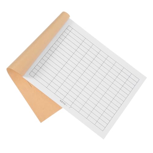 DIKACA Cuaderno de Registro Cuadriculado Vacío para Gestión de Inventarios y Finanzas Personales, Libro de Registro con Páginas Dobles Horizontales, Tamaño Compacto para Oficina y Hogar