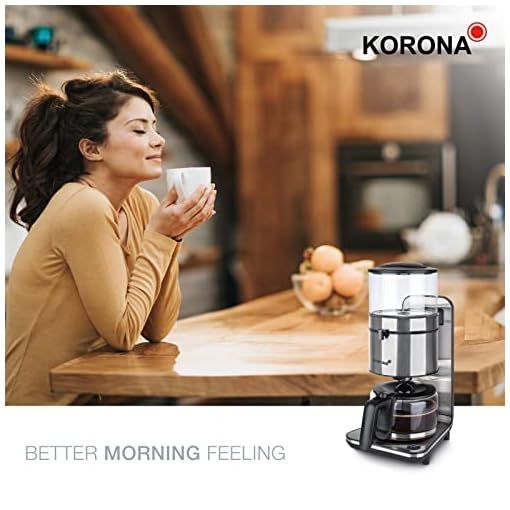 Korona 10295 Kaffeemaschine | Edelstahl | Schwallbrühverfahren I 1,25 liters I 1800 Watt – Bild 8