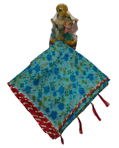 Image of Lado Rani Kota Doria Cotton Silk Flower Print sarees with blouse