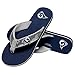 Los Angeles Rams NFL Womens Sequin Flip Flops - L