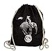 Ma2ca® Space Elephant - Gymsac Turnbeutel - Stoffbeutel Hipster Sportbeutel Rucksack bedruckt Tasche Weltall Astronaut Indien Afrika Elefant