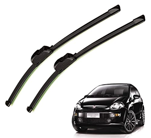 Image of Auto Hub Car Wiper Blades Compatibility With Fiat Punto Evo - Set of 2 Pcs (Particular)