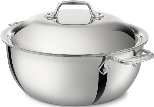 All-Clad D3 3-Ply Stainless-Steel Dutch Oven Silver thumbnail 5