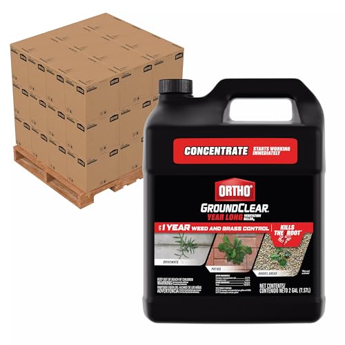 Ortho GroundClear Year Long Vegetation Killer2 Concentrate Bulk Pallet, Kills Weeds and Grasses, Prevents Unwanted Weeds and Grasses for up to 1 Year, 2 gal., Pallet of 72