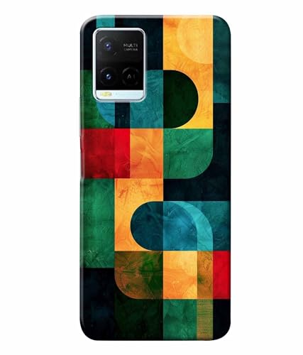 Image of Pattern Colorful Printed Hard Back Case Cover & Compatible for Vivo Y21 / Vivo Y21S / Vivo Y33S (Multicolor) - D1812