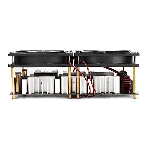 2500W Induction Heating Board, 12V-48V Low Voltage ZVS High-Frequency Induction Heater Heating Machine Module with Spiral Coil and for DIY Quench and Smelting Metal