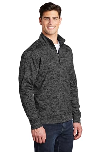 SPORT-TEK Unisex PosiCharge Electric Heather Fleece Quarter Zip Pullover4