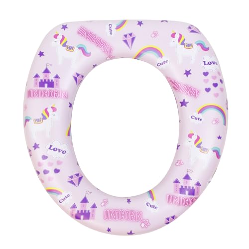 永和 ソフト補助便座 ユニコーン ベビー トイレトレーニング おまる・補助便座 取っ手なし シンプル お手入れ簡単 おしゃれ ゆめかわ